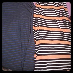 Maxi skirts all different colors